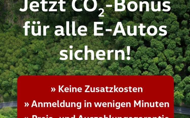  CO2-Bonus für e-Autos